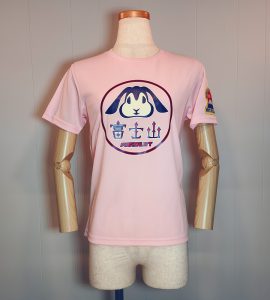 Tシャツ「富士うさぎ」レディースピンク
