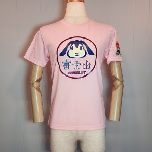Tシャツ「富士うさぎ」レディースピンク